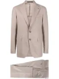 Tagliatore brooch-detail single-breasted suit - Brown