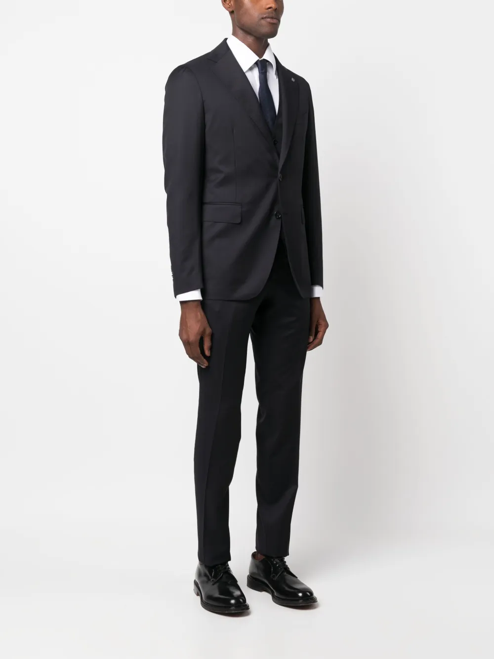 single-breasted three-piece suit