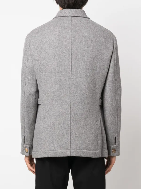 Mens Wool Military Coat