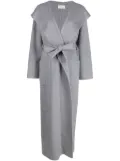 P.A.R.O.S.H. hooded cashmere maxi coat - Grey