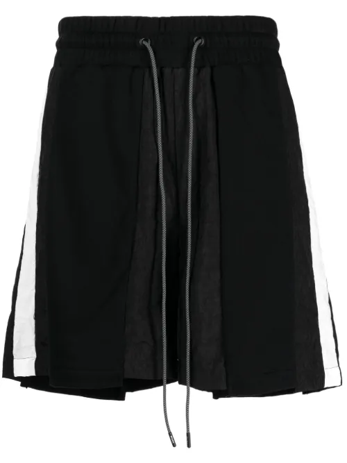 Short de sport en coton à rayures - Mostly Heard Rarely Seen - Modalova