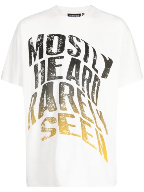 T-shirt en coton à effet délavé - Mostly Heard Rarely Seen - Modalova
