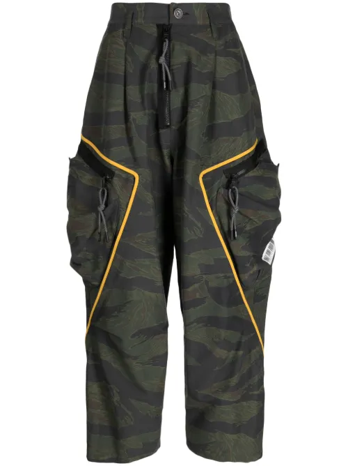 Pantalon court à imprimé graphique - Mostly Heard Rarely Seen - Modalova