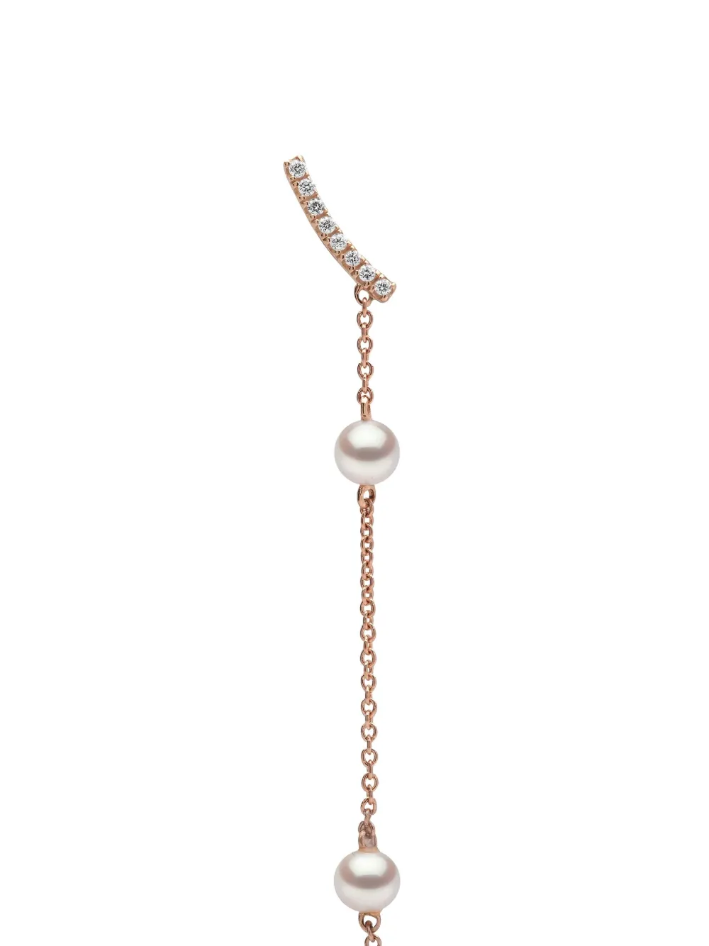 Yoko London 18K rose gold freshwater pearl and diamond earrings | Image 2