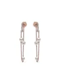 Yoko London 18K rose gold freshwater pearl and diamond earrings - Pink