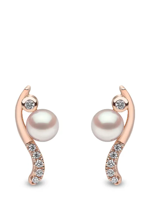 Boucles d'oreilles en or 18ct pavées de diamants - Yoko London - Modalova