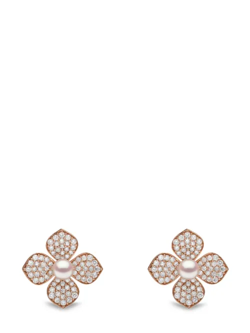 Boucles d'oreilles en or 18ct pavées de diamants - Yoko London - Modalova