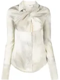 Coperni gradient-effect twist-detail shirt - Neutrals
