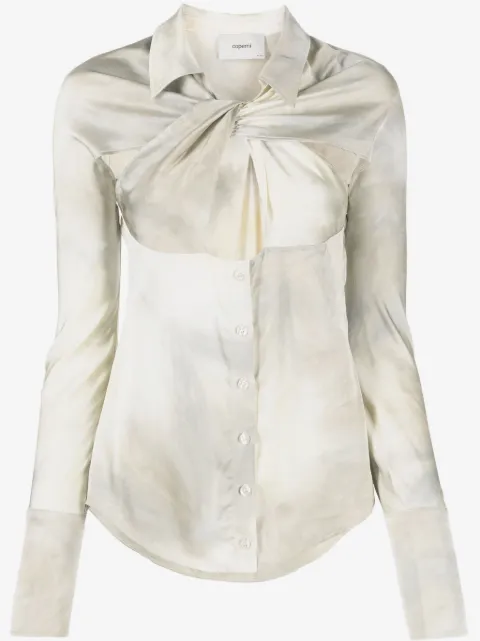 Coperni gradient-effect twist-detail shirt  