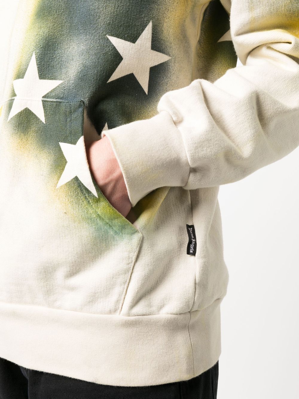 star-print hoodie