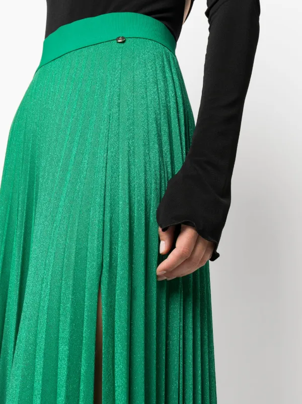LIU JO Pleated Jersey Maxi Skirt Farfetch