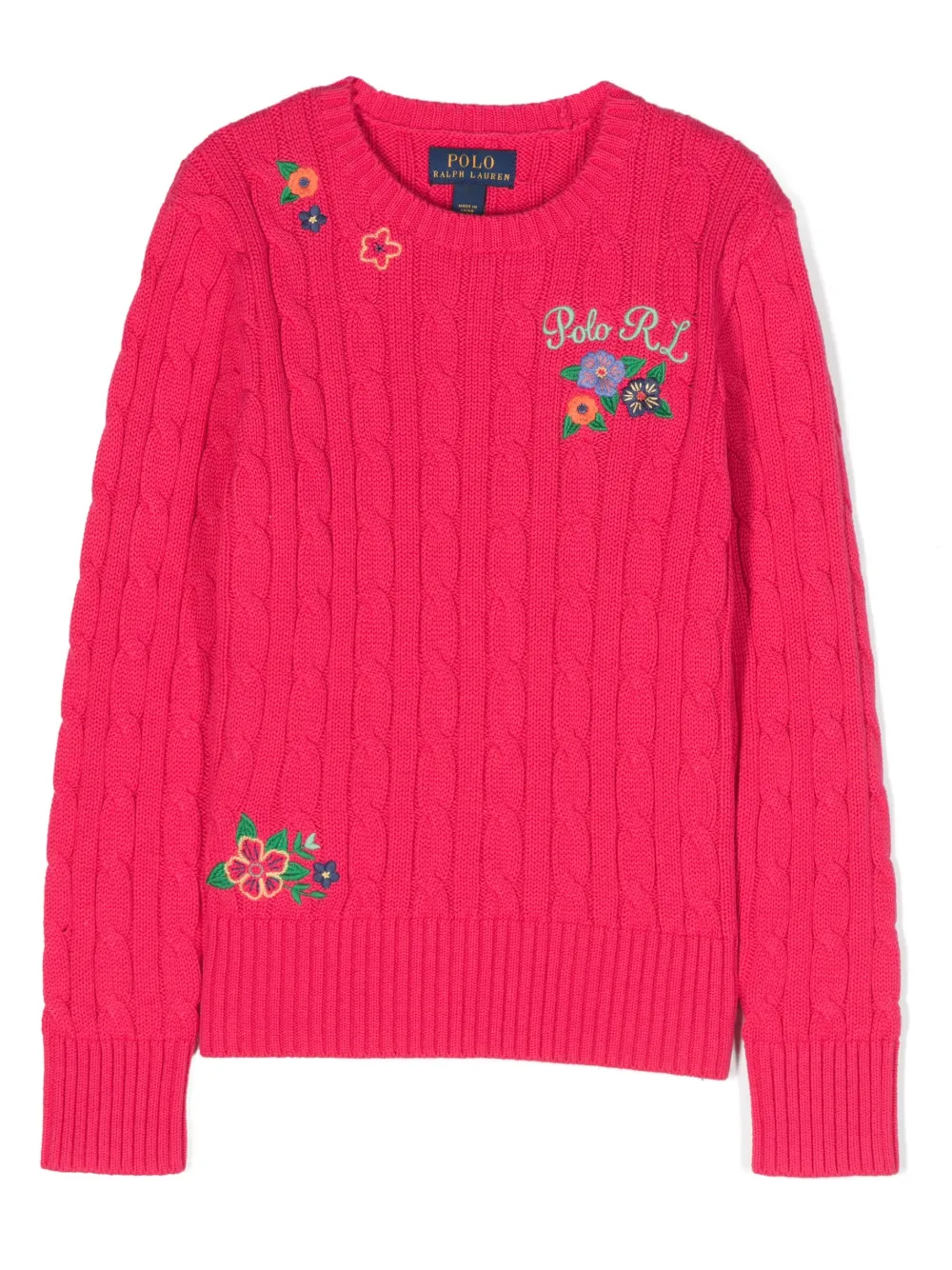 Girls ralph lauren jumper hotsell