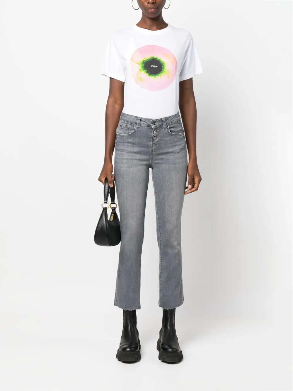 LIU JO High waist jeans - Grijs