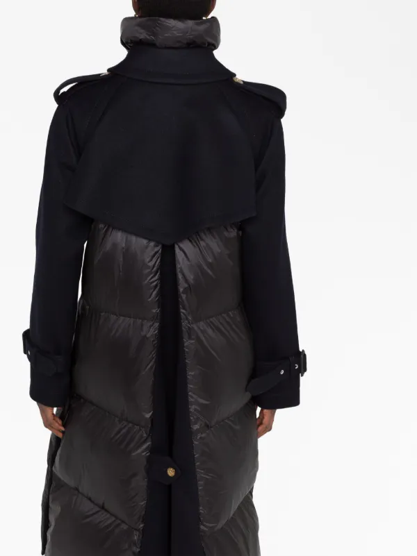 Black hybrid padded coat Clearance