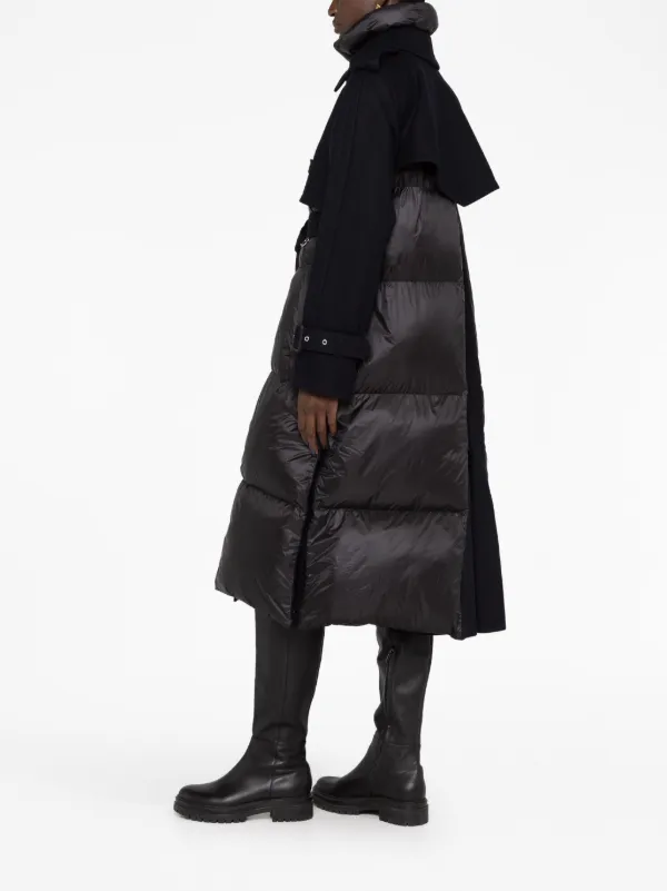 Black hybrid padded coat Clearance