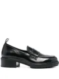 Aeyde Ruth 40mm leather loafers - Black
