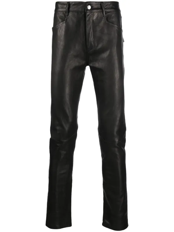 Rick Owens skinny-cut Leather Trousers - Farfetch