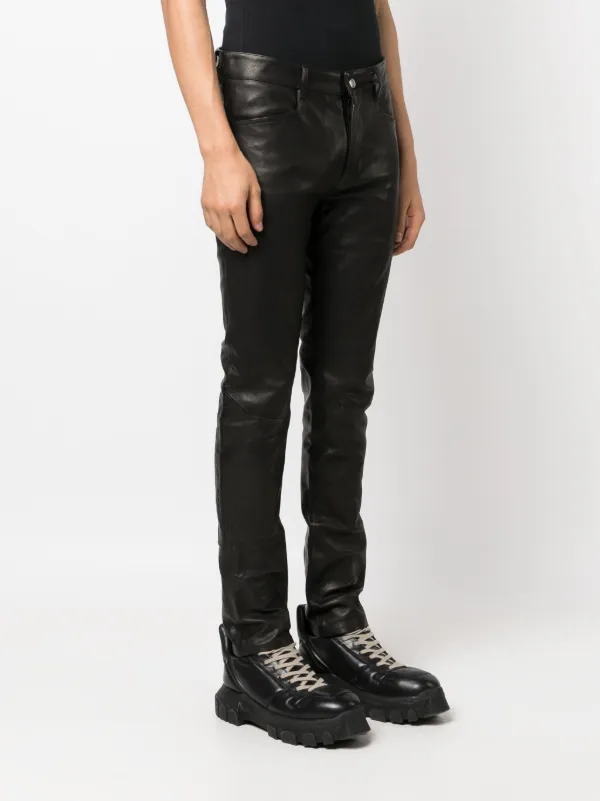 Rick Owens skinny-cut Leather Trousers - Farfetch