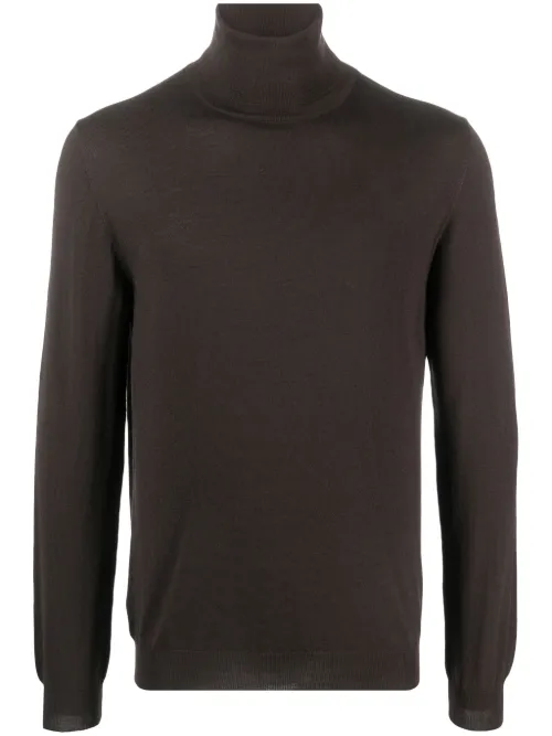 Pull en maille fine à col roulé - Zanone - Modalova