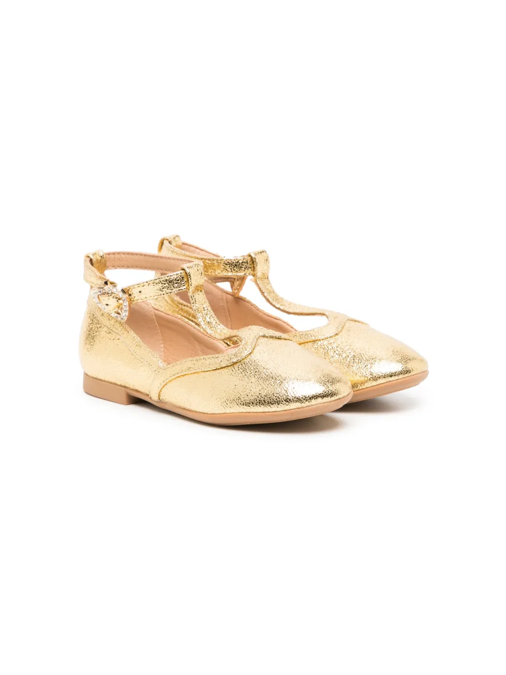 Angel's Face Ashley faux-leather ballerina shoes - Oro