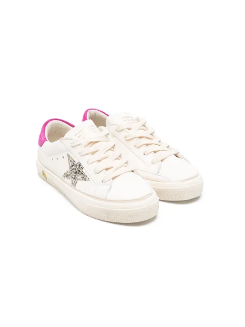 Golden Goose Kids baskets Old School Young en cuir