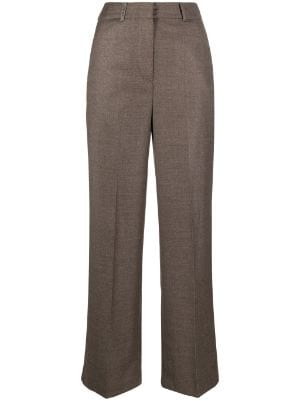 Pale Pink Marl Tapered Trousers