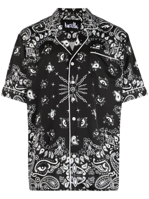 Chemise boutonnée à imprimé cachemire - Haculla - Modalova
