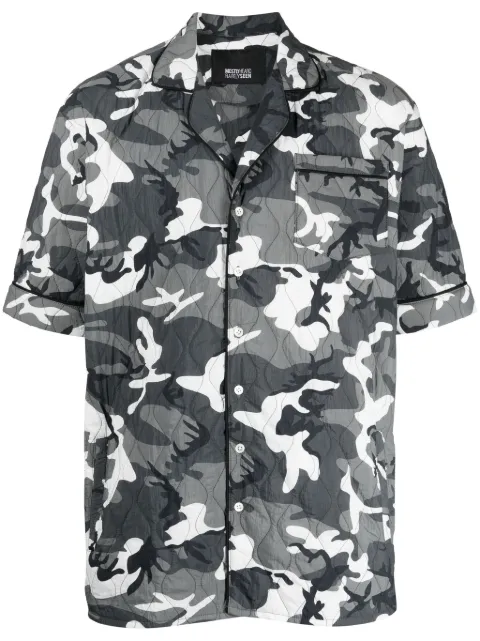 Mostly Heard Rarely Seen Quilted Camo short-sleeve shirt