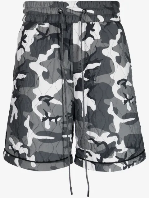 Mostly Heard Rarely Seen quilted drawstring-waistband shorts