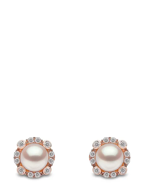 Boucles d'oreilles en or 18ct pavées de diamants - Yoko London - Modalova