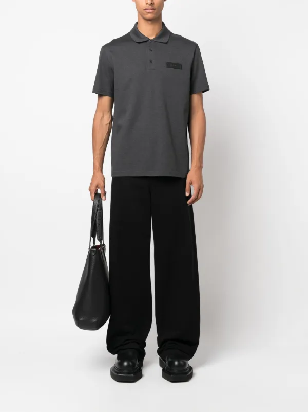 Versace ロゴ ポロシャツ | グレー | FARFETCH JP