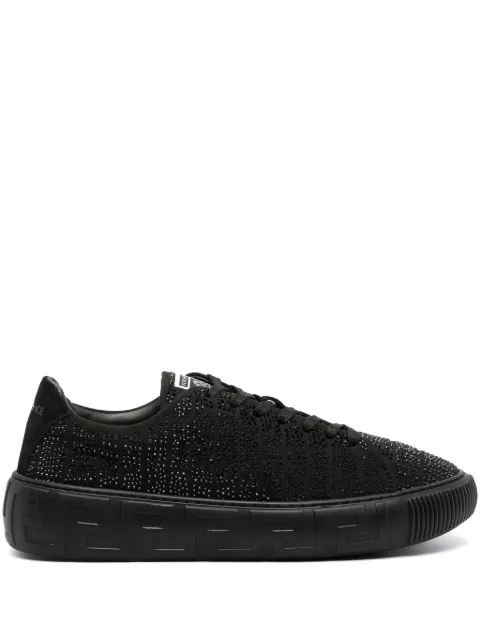 Versace Greca crysta-embellished sneakers