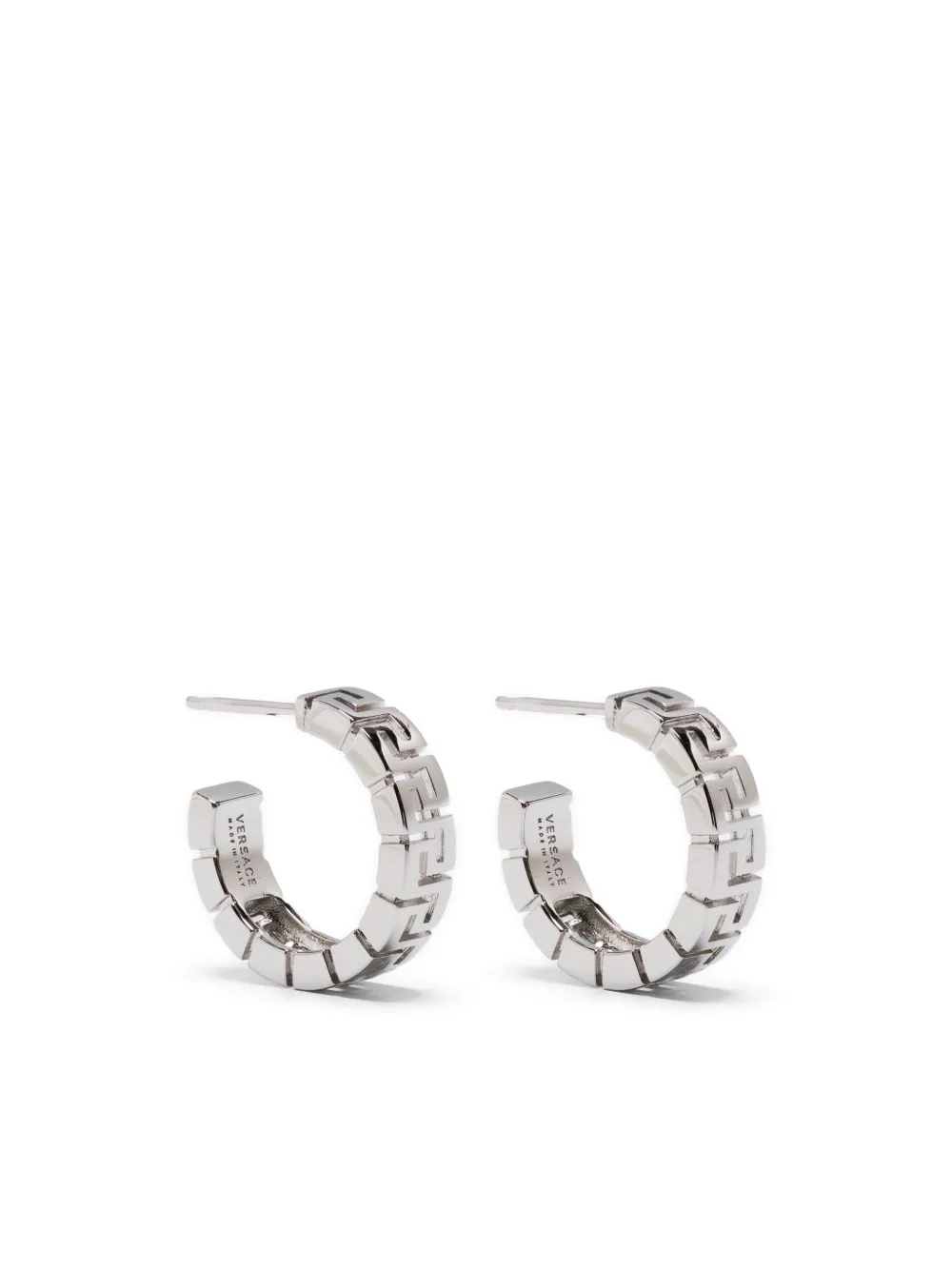 Gianni Versace Medusa Earrings Silvery Steel ref.979345 - Joli Closet