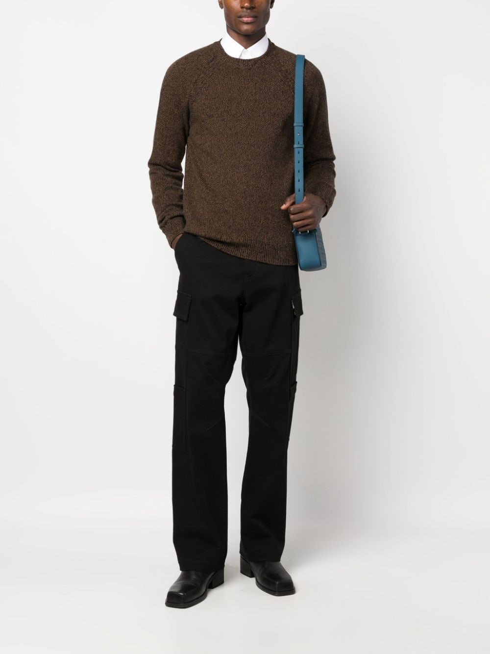 Versace Greca-trim cashmere jumper - Zwart