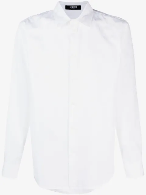 Versace jacquard cotton-poplin shirt