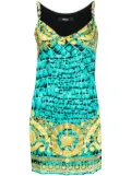 Versace Baroccodile Medusa '95 minidress - Green