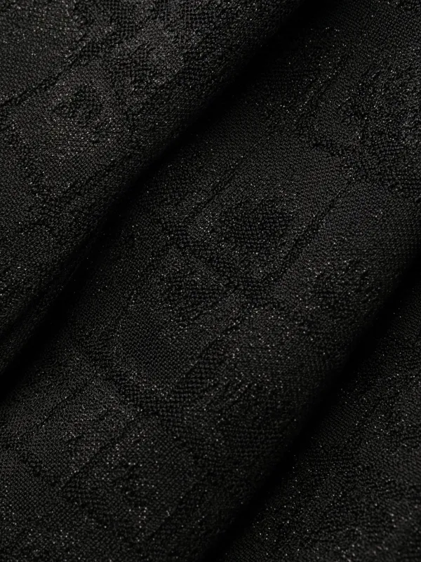 【VERSACE】ストレッチビスコースニットドレス Versace インターシャ ニットドレス | ブラック | FARFETCH JP