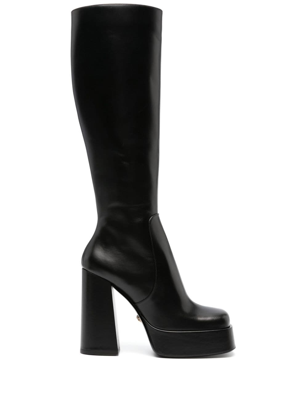 Versace Aevitas 125mm Leather Platform Boots - Farfetch