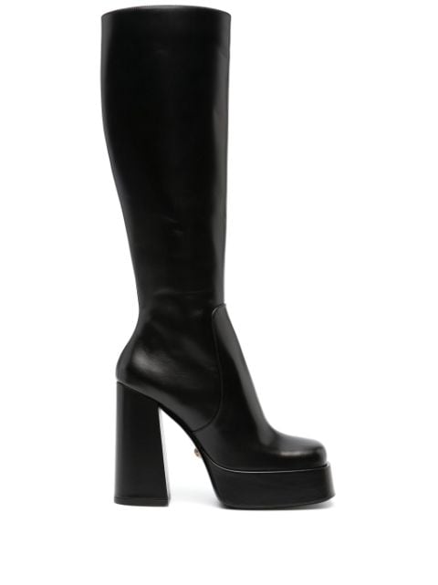 Versace Aevitas 125mm leather platform boots