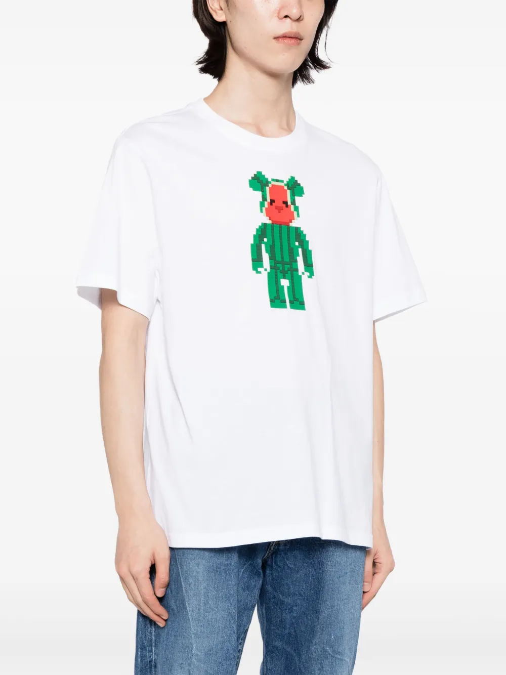 Mostly Heard Rarely Seen 8-Bit Katoenen T-shirt met print Wit