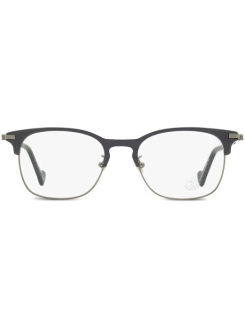 Moncler Eyewear contrasting-bridge rectangular-frame glasses
