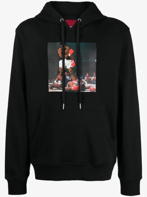 Mostly Heard Rarely Seen 8-Bit Knockout graphic-print cotton hoodie
