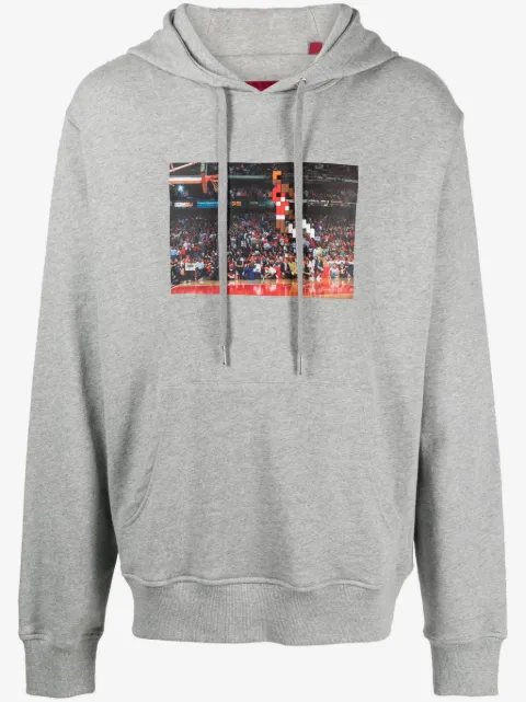 Mostly Heard Rarely Seen 8-Bit Air Time graphic-print cotton hoodie