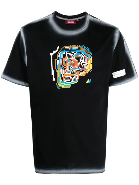 Mostly Heard Rarely Seen 8-Bit t-shirt Skull Blowing en coton