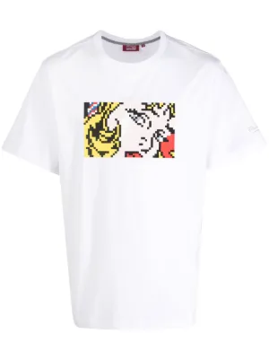 Supreme COOGI Tシャツ ホワイト 刺繍ロゴ Supreme x Coogi embroidered-motif Cotton T-shirt | White | FARFETCH