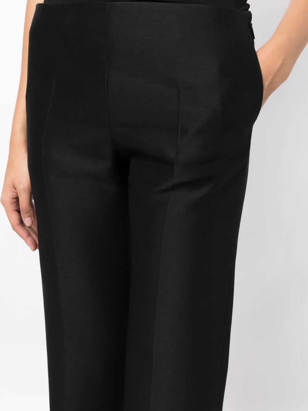 The Row Slim-fit broek Zwart