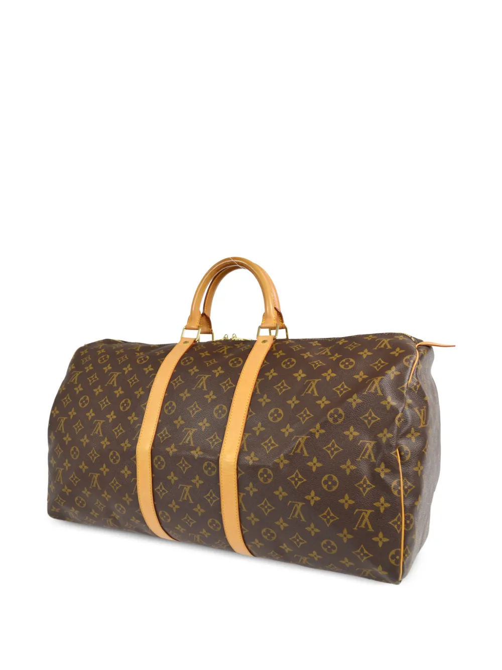 Louis Vuitton 2003s pre-owned Keepall 55 reistas met monogram - Bruin