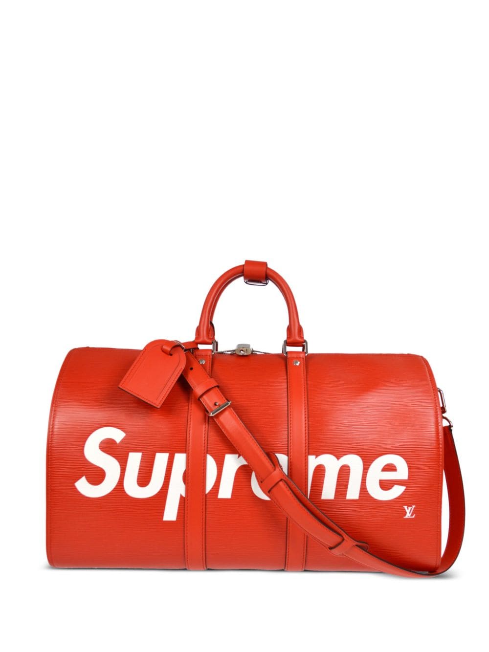 Louis Vuitton x Supreme 2017 pre-owned Epi Keepall Bandouliere 45