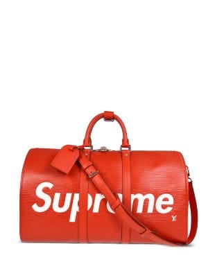 Louis Vuitton Pre-Owned x Supreme 2017 Epi Keepall Bandouliere 45