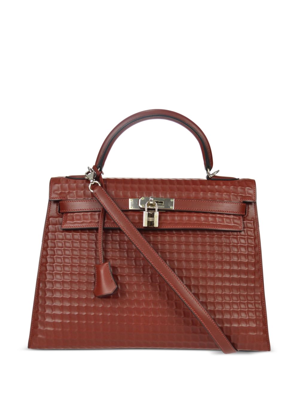 Hermes 2003 Waffle Kelly 32 Sellier two-way handbag Women